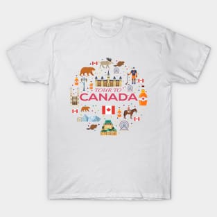 Tour To Canada Concept T-Shirt